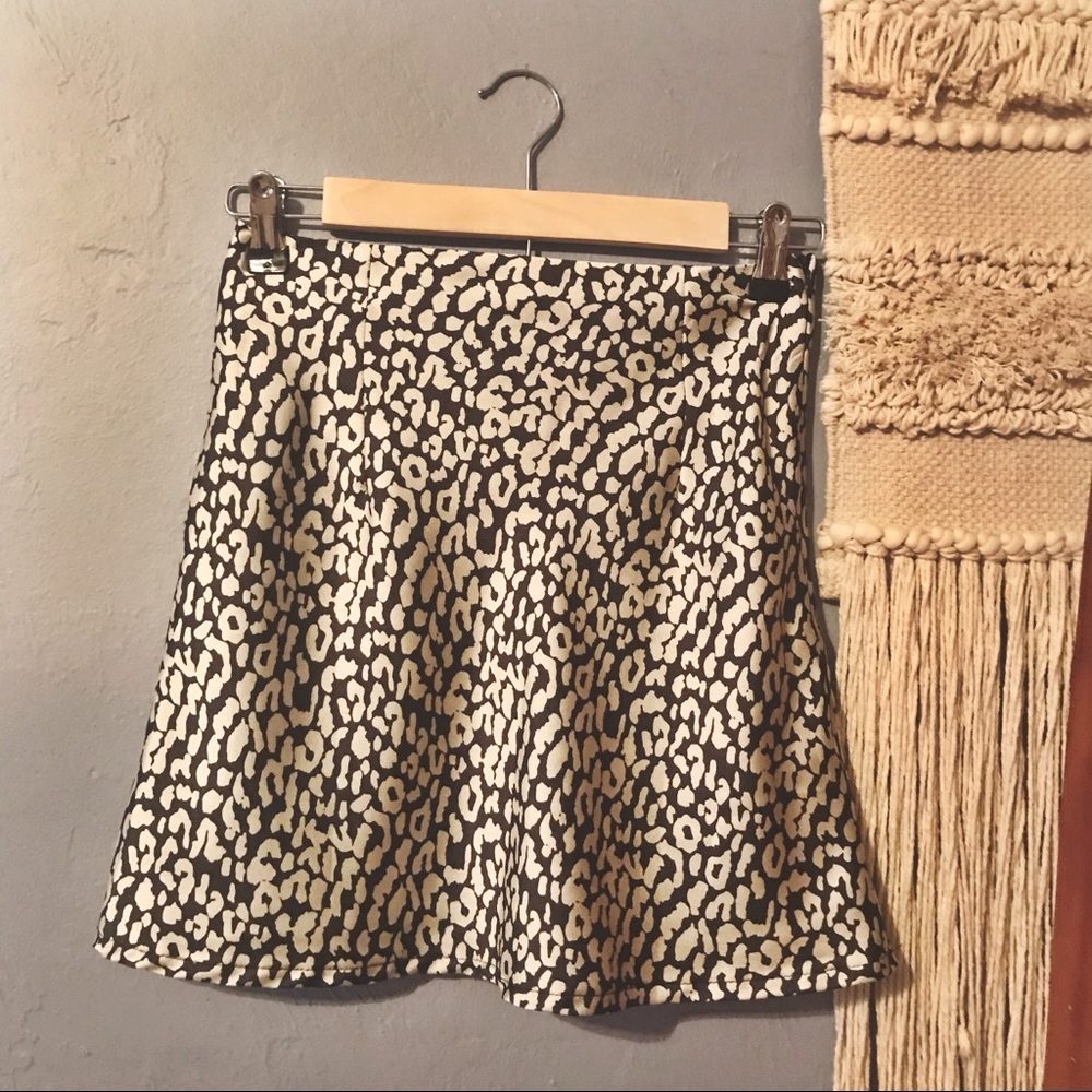 Princess Polly Black Leopard Print Mini Skirt